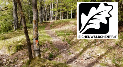 Eichenwäldchenpfad mit Logo