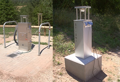 Frisch- und Abwasserstation sowie Stromstation am Wohnmobilstellplatz Ottweiler