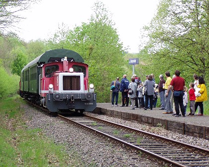 Ostertalbahn am Wingertsweiher